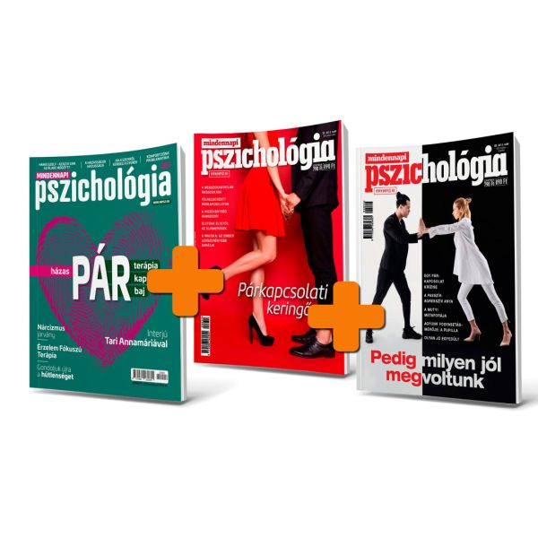 Három párkapcsolati lapszám egy csomagban